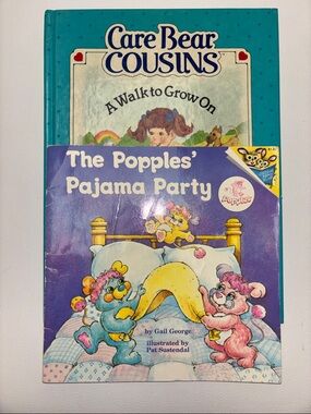 2 Book Bundle | Care Bear Cousins & Popples Pajama Party
